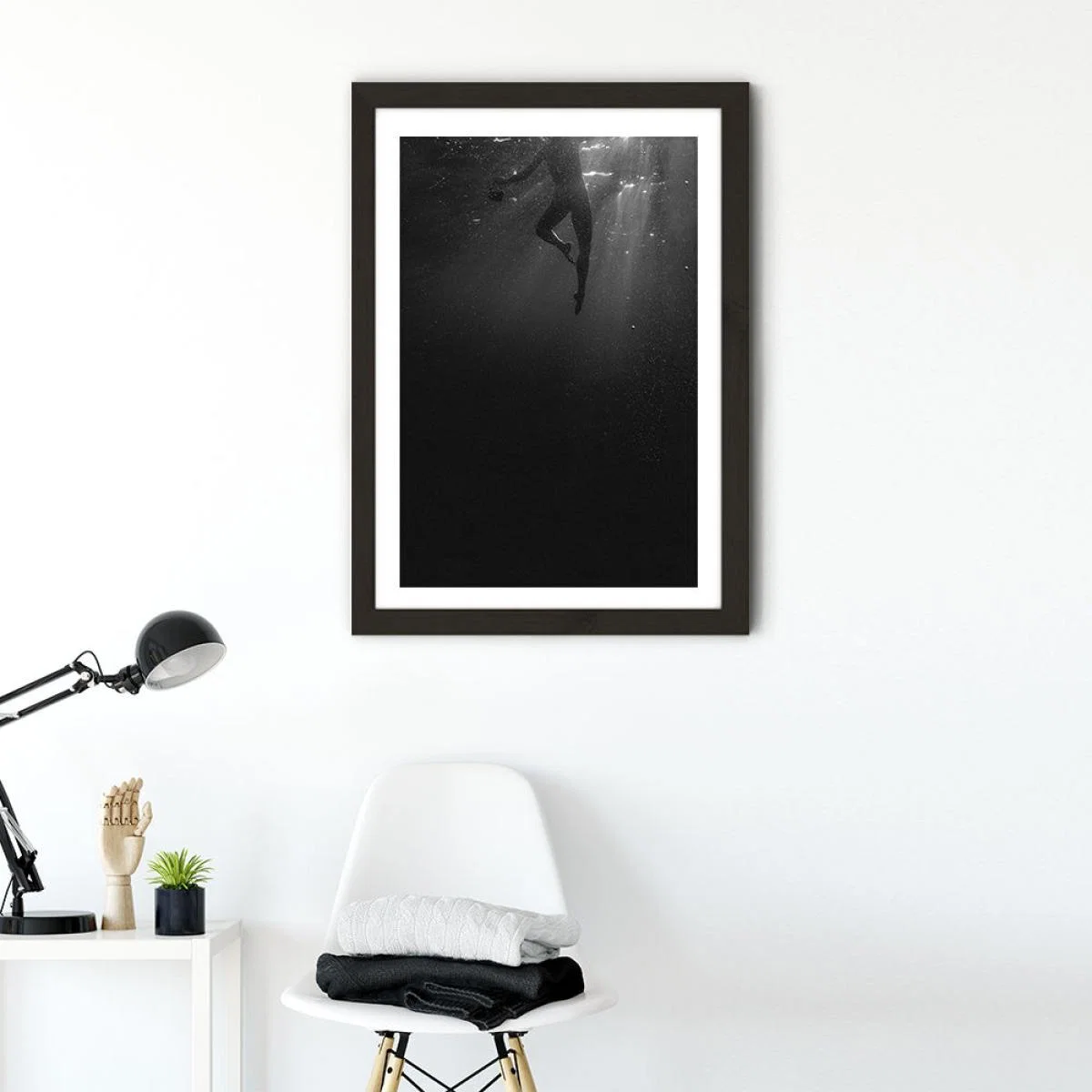 Staying Calm Art Print Black Frame – image 2