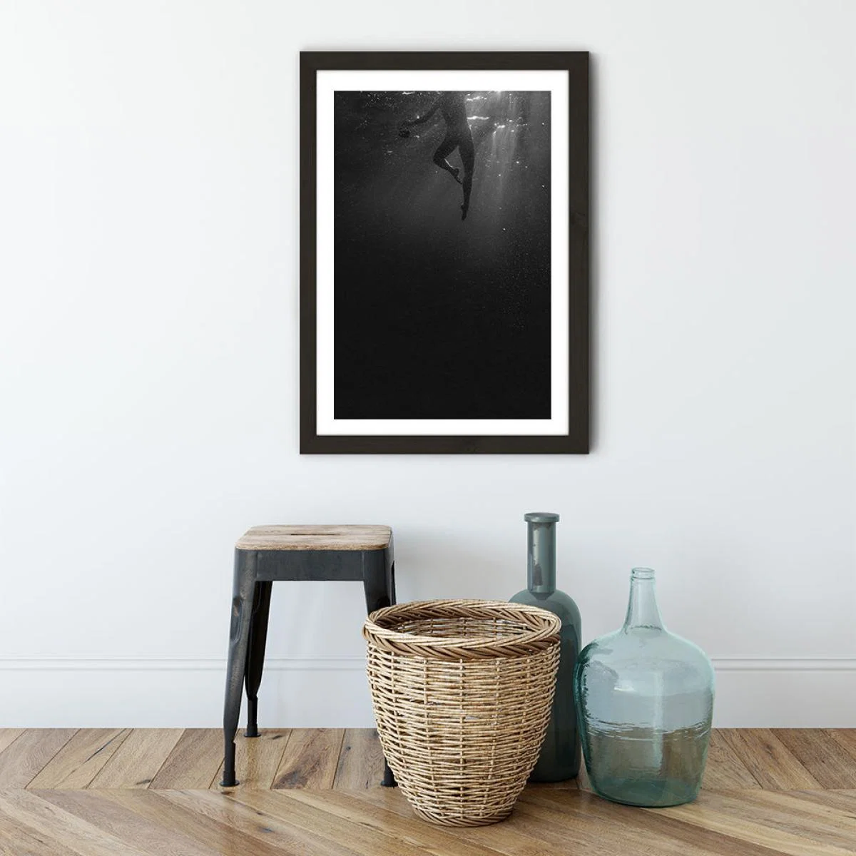 Staying Calm Art Print Black Frame – image 3