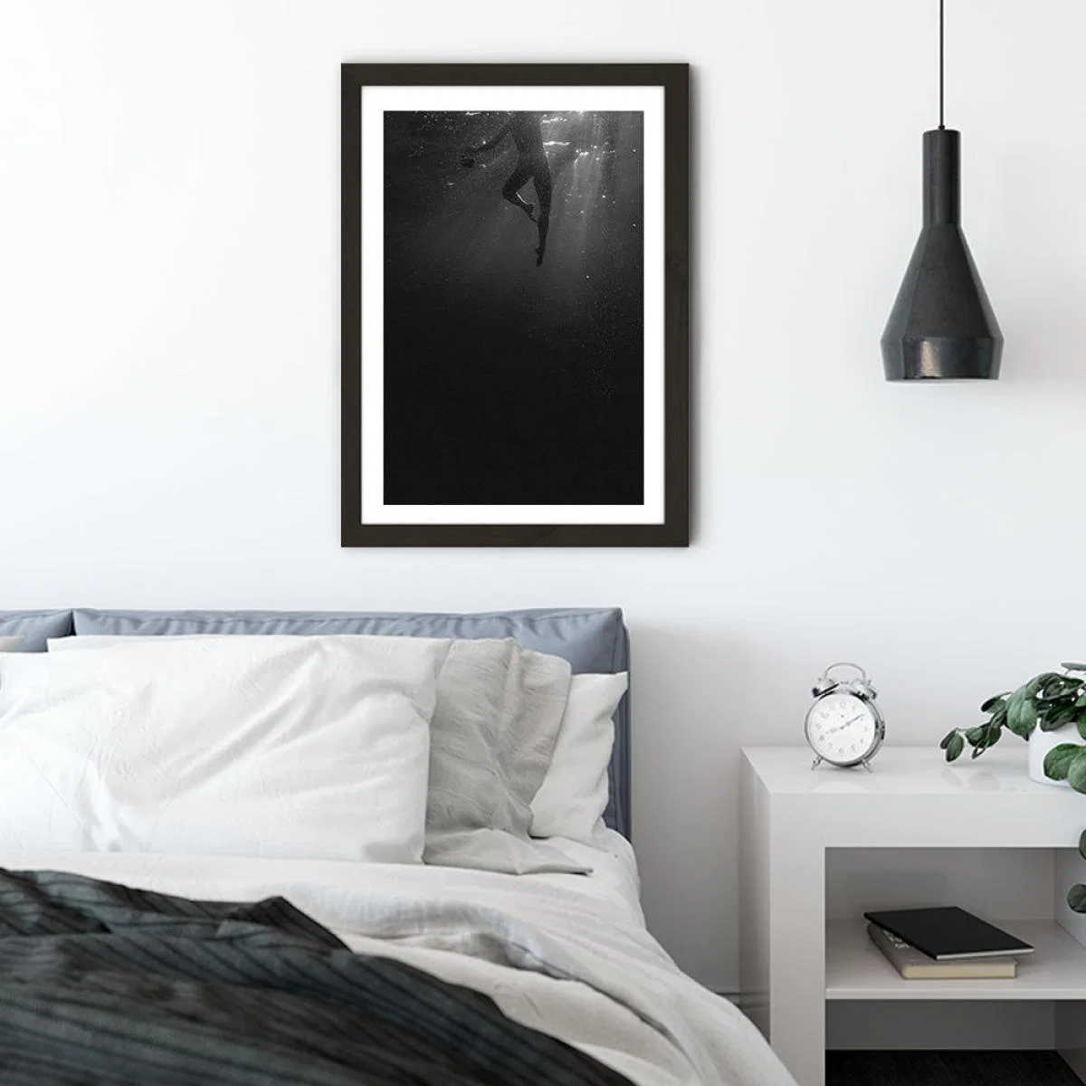 Staying Calm Art Print Black Frame – image 4