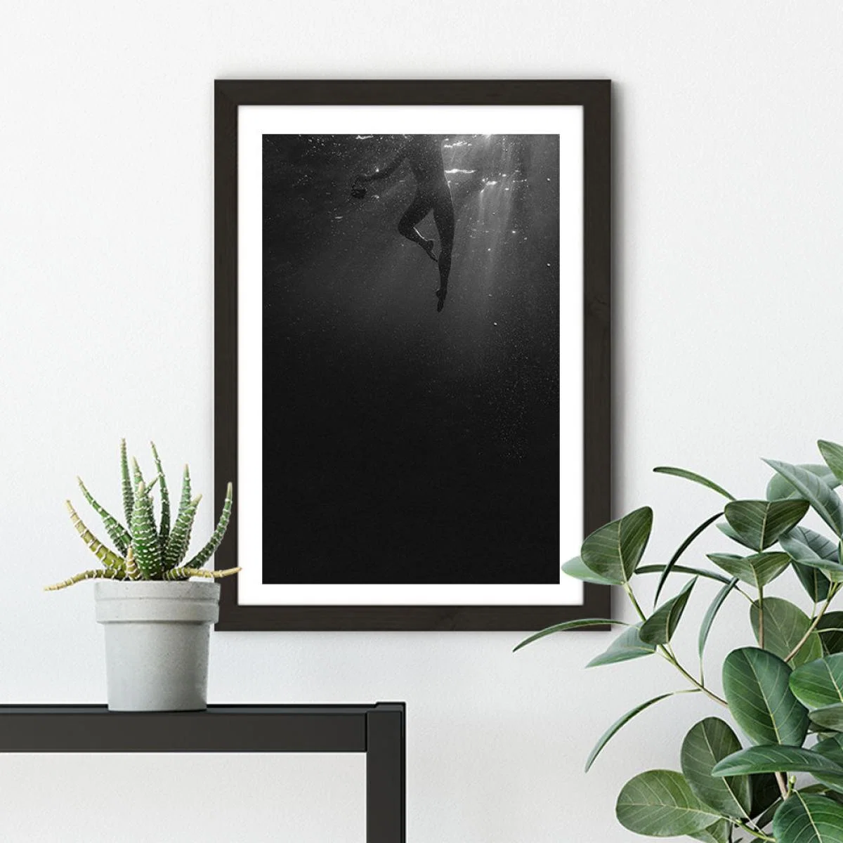 Staying Calm Art Print Black Frame – image 6