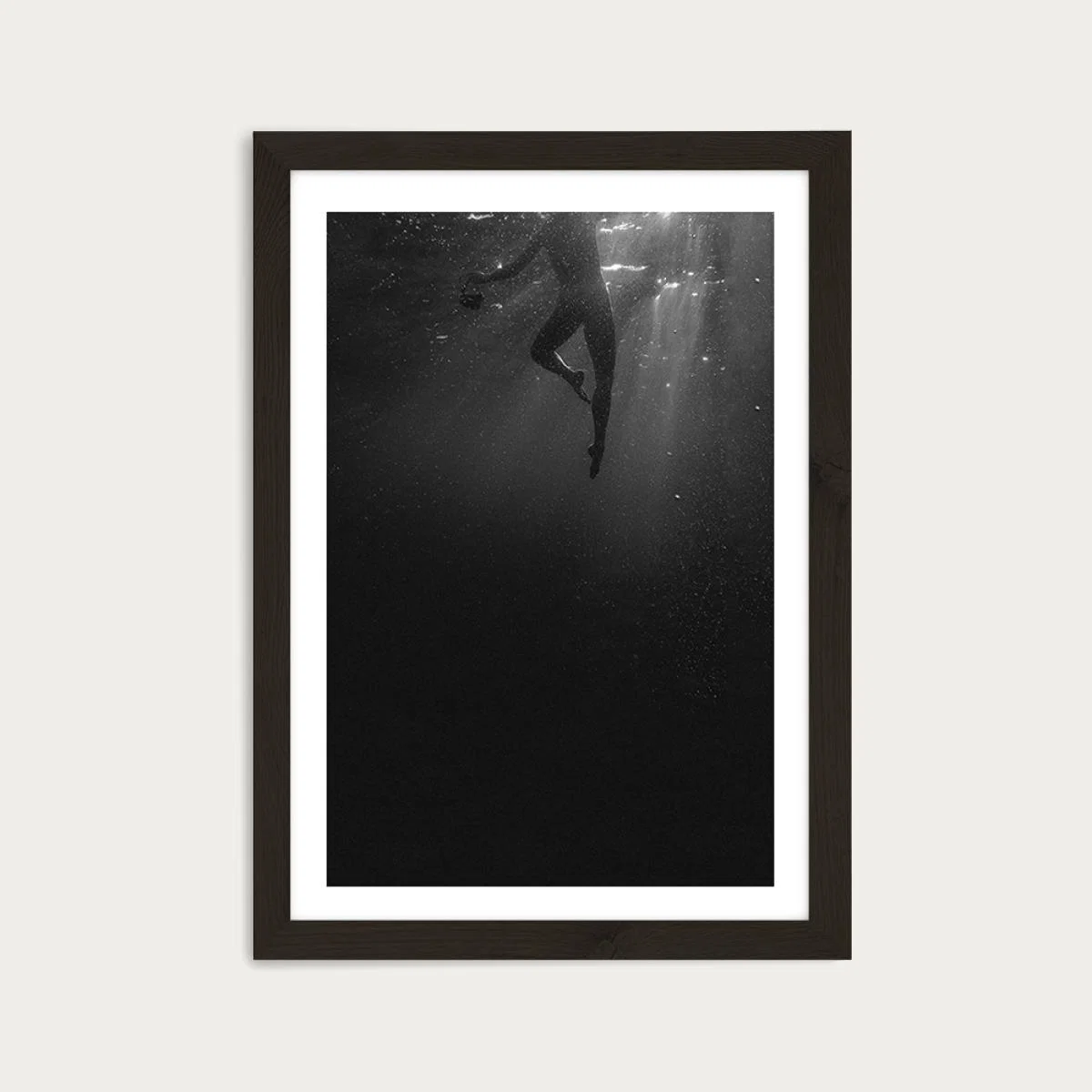 Staying Calm Art Print Black Frame – image 1