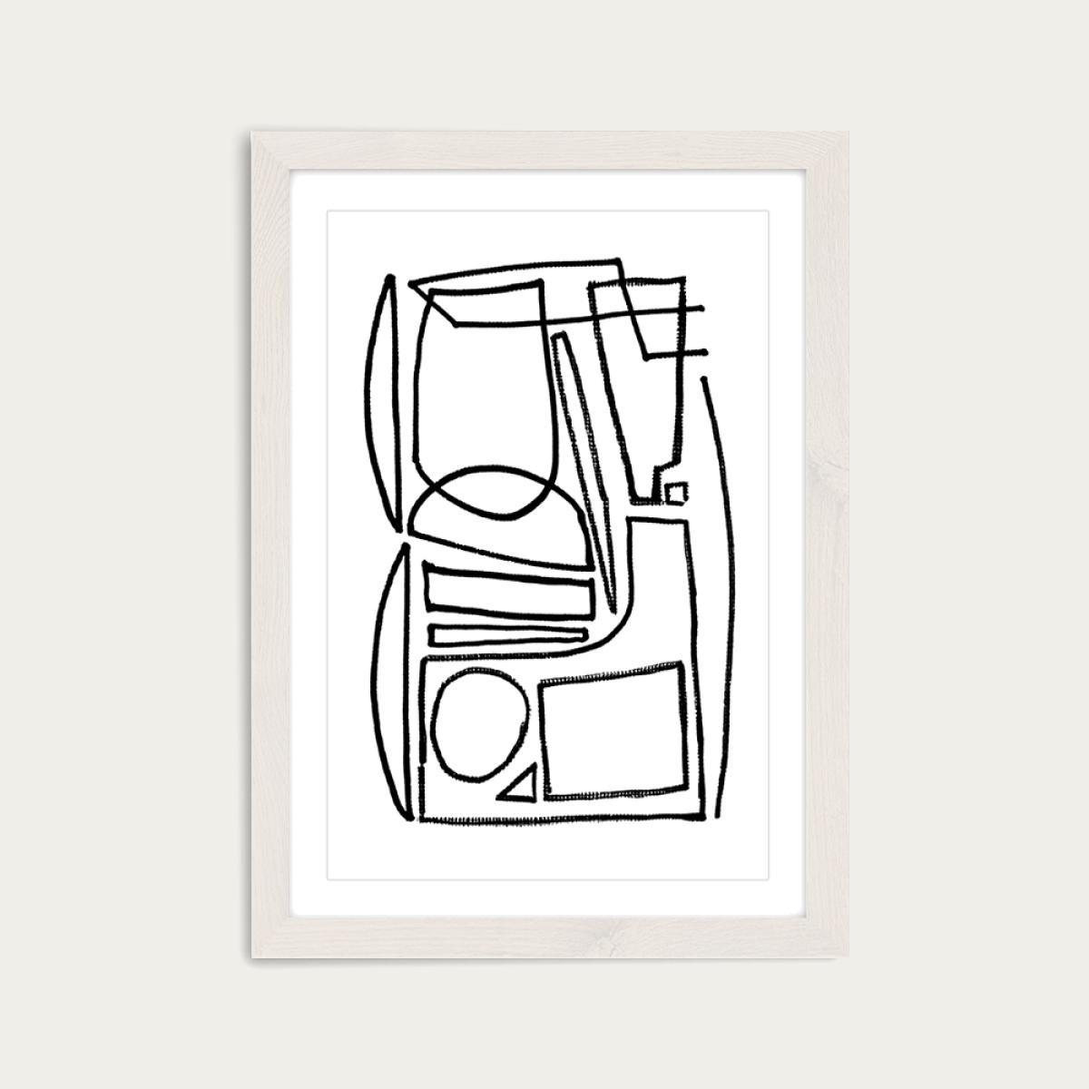Stark Art Print White Frame – image 1