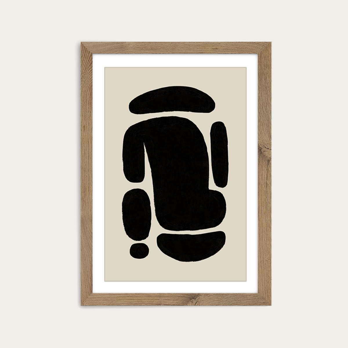 Only One Art Print Oak Frame – image 1