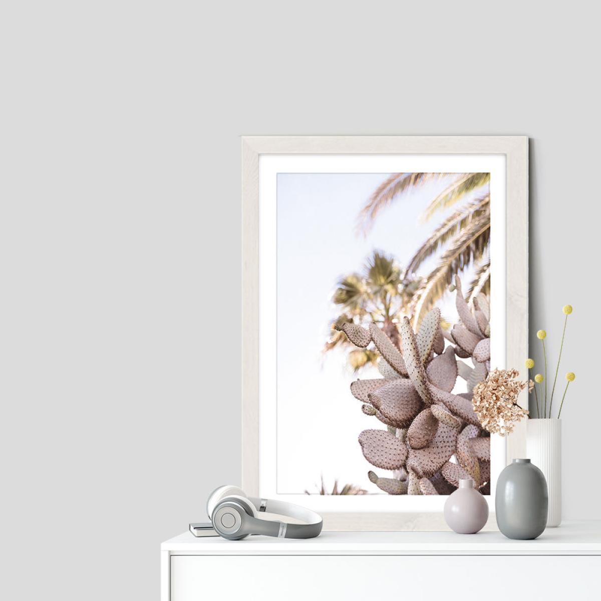 Cacti II Art Print Oak Frame – image 7