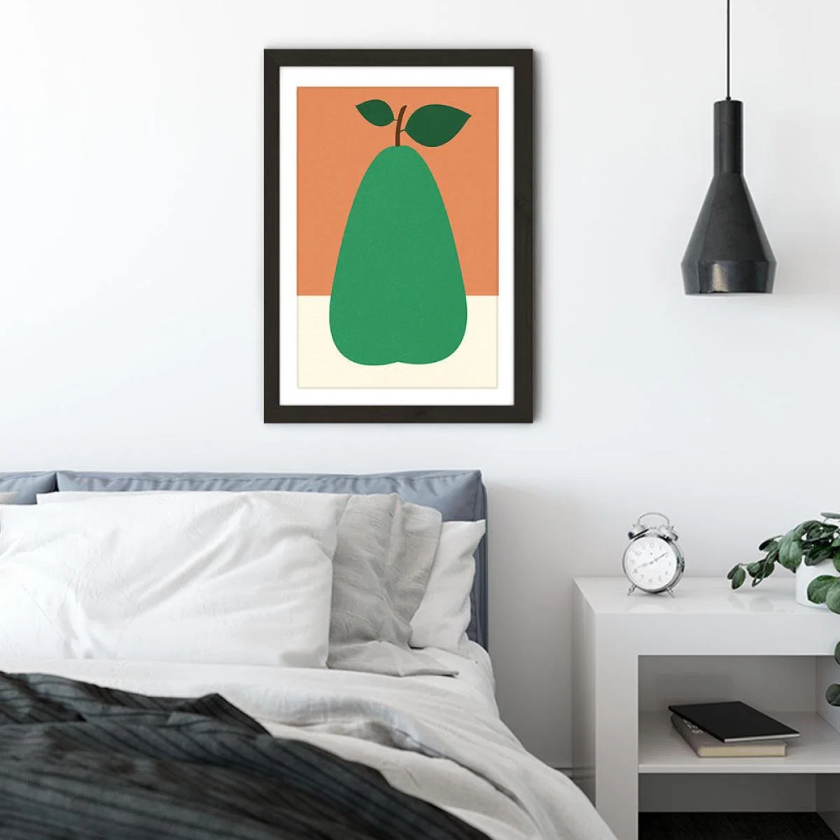 Pear Art Print Black Frame – image 4