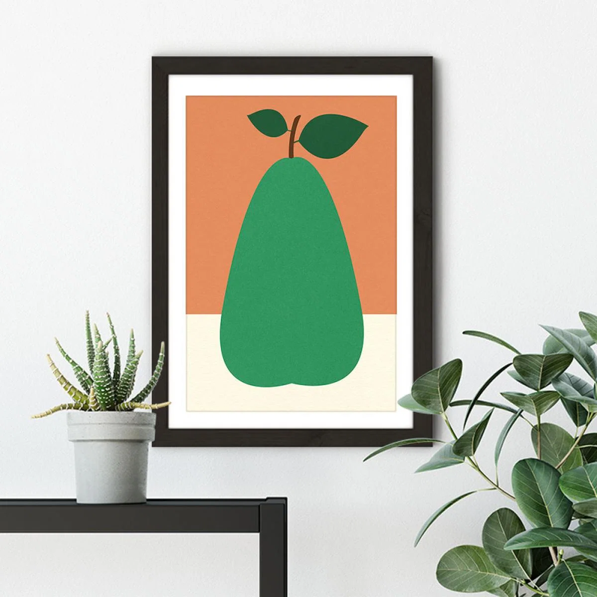 Pear Art Print Black Frame – image 5