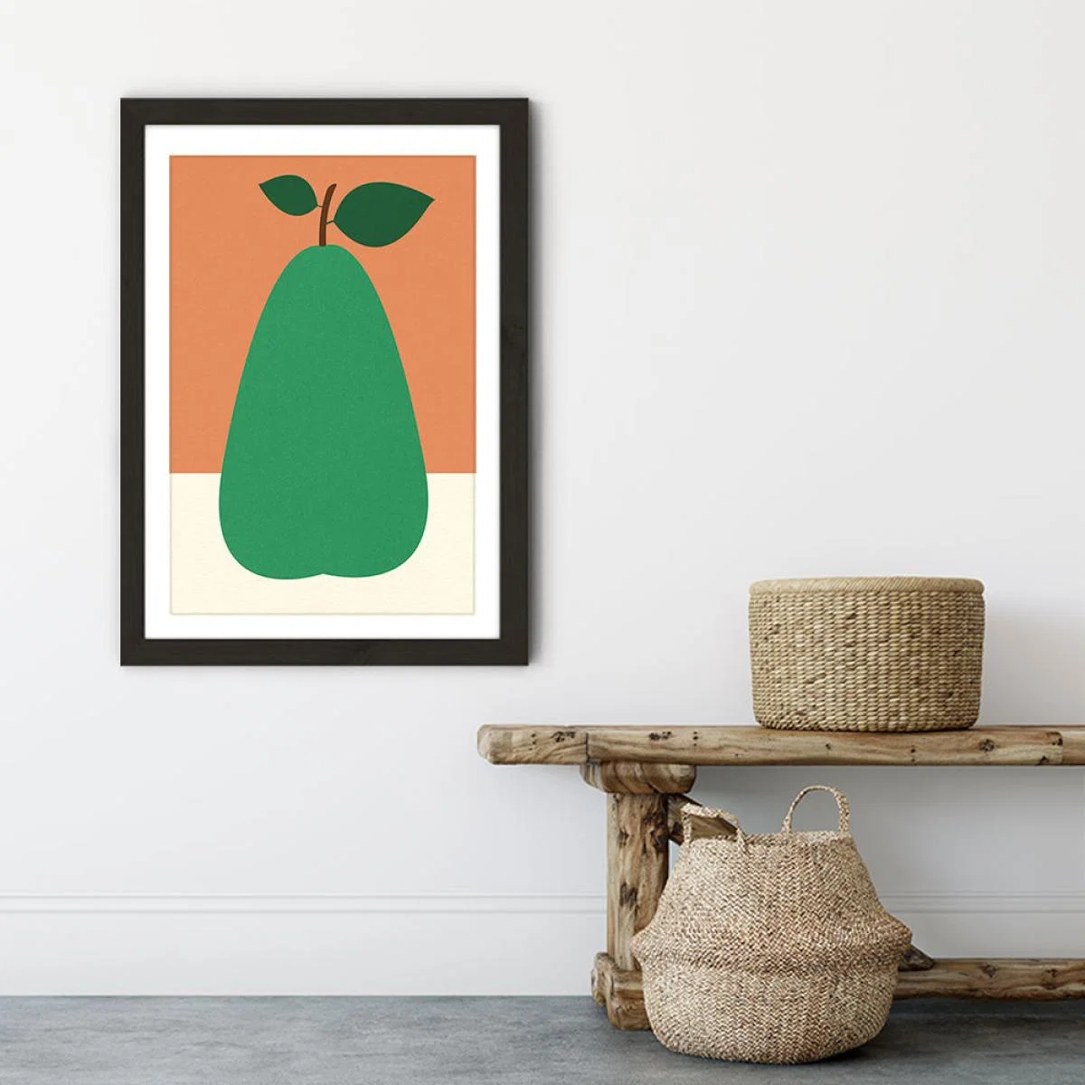 Pear Art Print Black Frame – image 6
