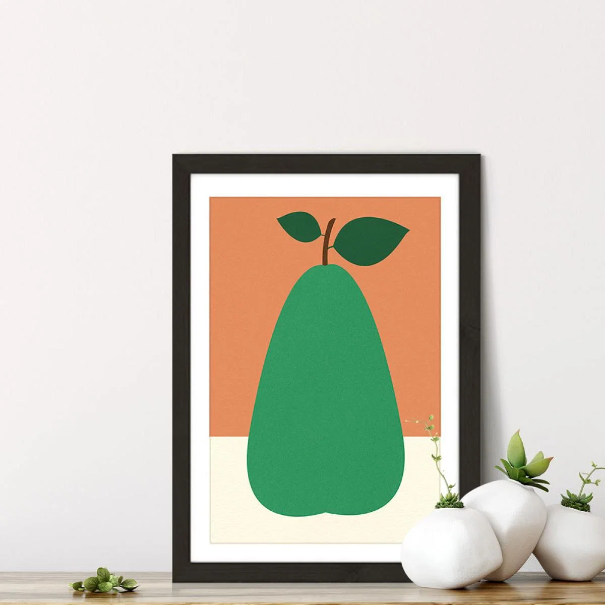 Pear Art Print Black Frame – image 7