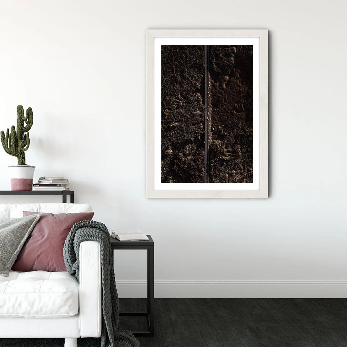 Blackland Art Print White Frame – image 3