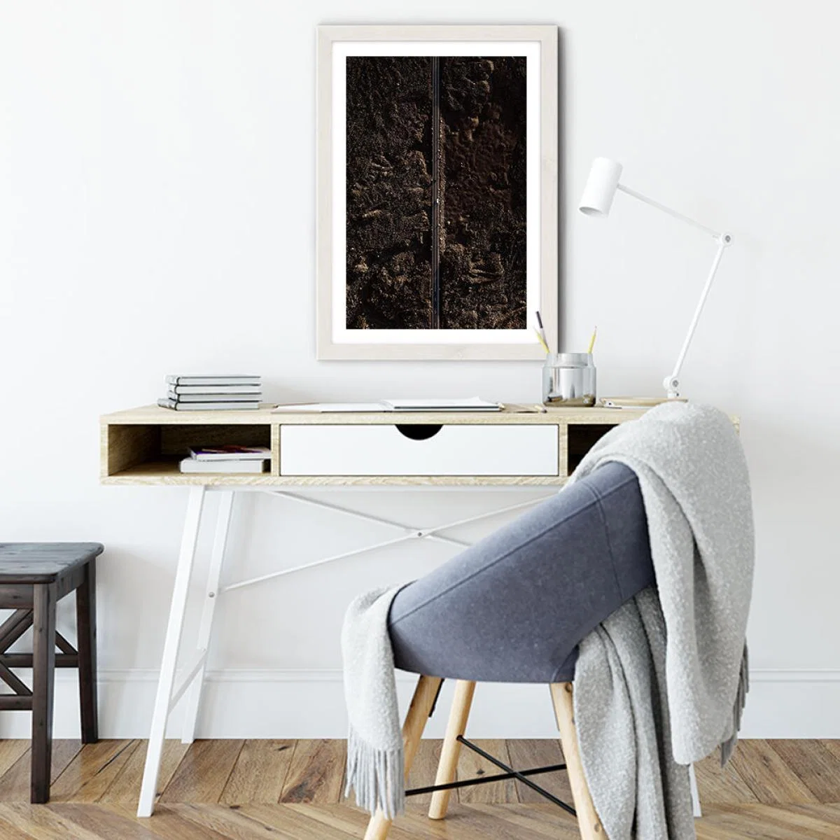 Blackland Art Print White Frame – image 5