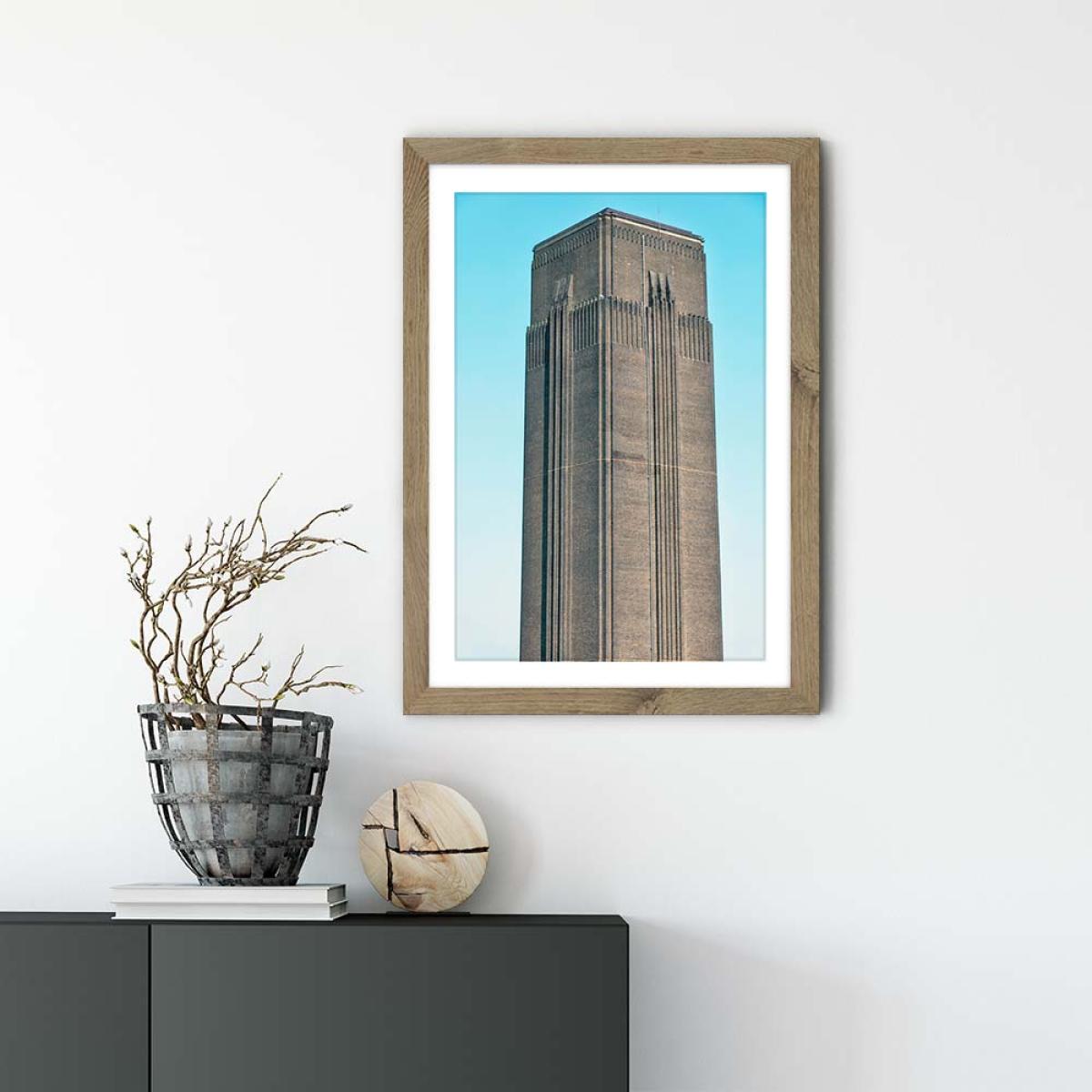 Tate Modern 02 Art Print Oak Frame – image 2