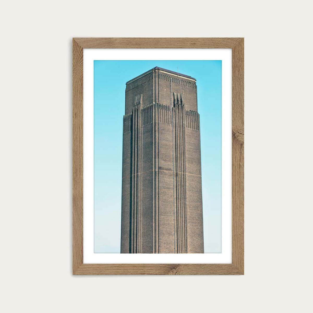 Tate Modern 02 Art Print Oak Frame – image 1