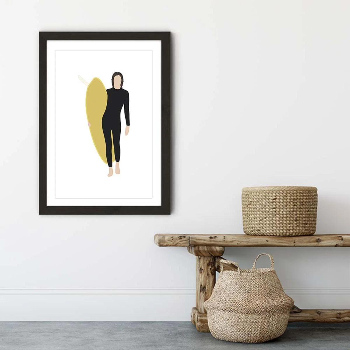 Mellow Yellow Art Print Black Frame – image 6