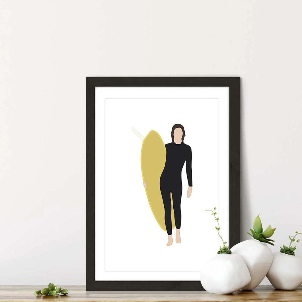 Mellow Yellow Art Print Black Frame – image 7