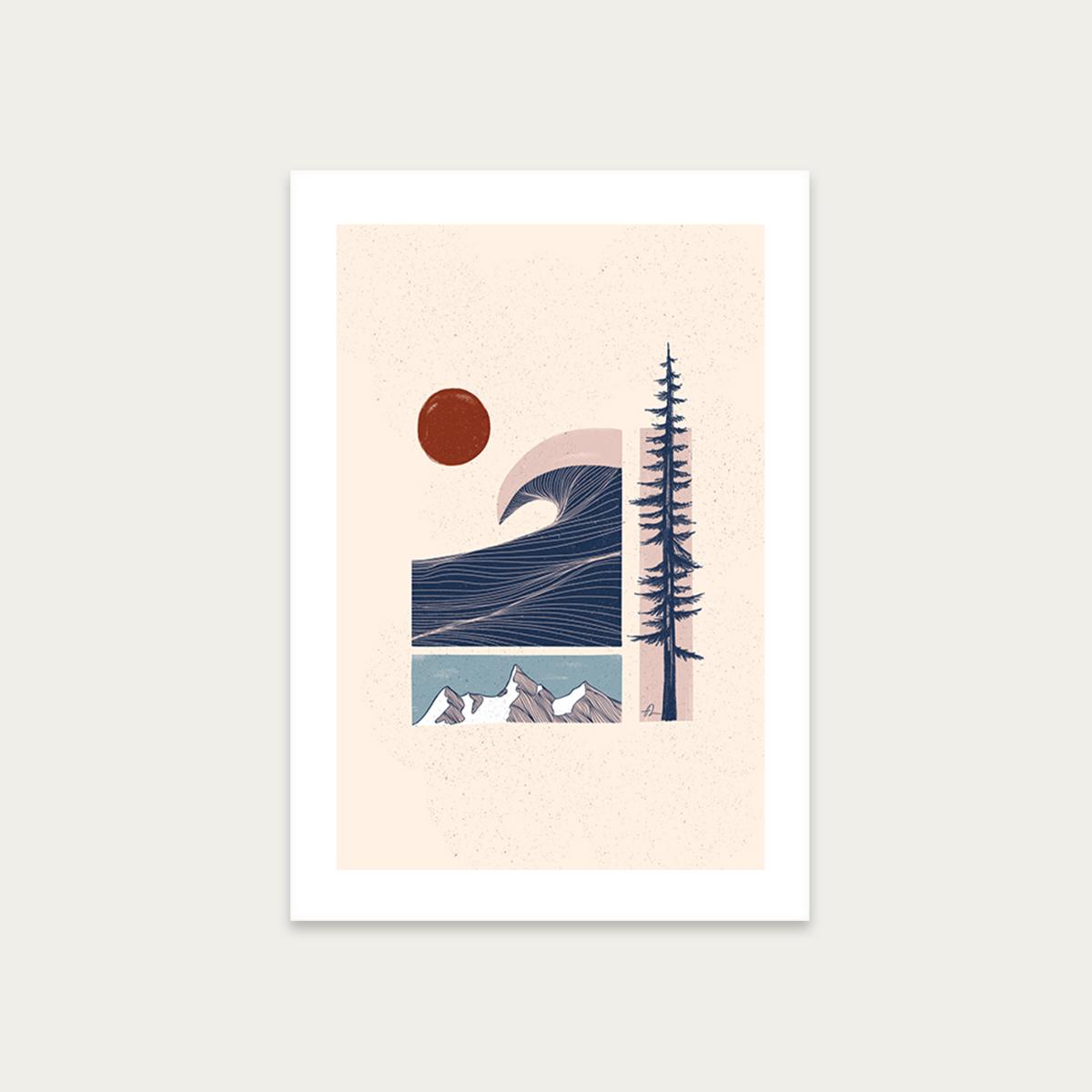 Let Nature Guide You Art Print Unframed