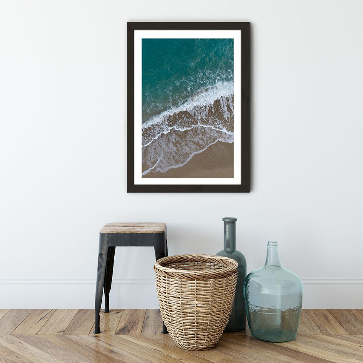 Summer at the Beach Art Print Black Frame – image 3