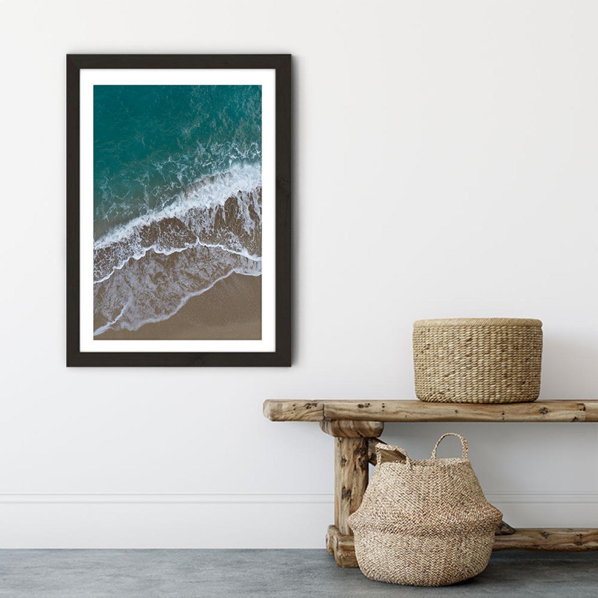 Summer at the Beach Art Print Black Frame – image 6