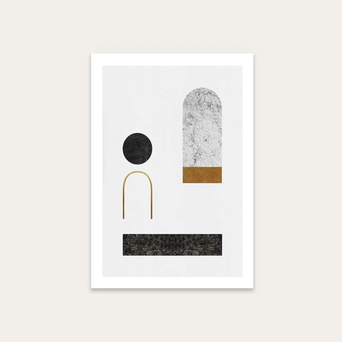 Abstract Geometric II Art Print Unframed – image 1