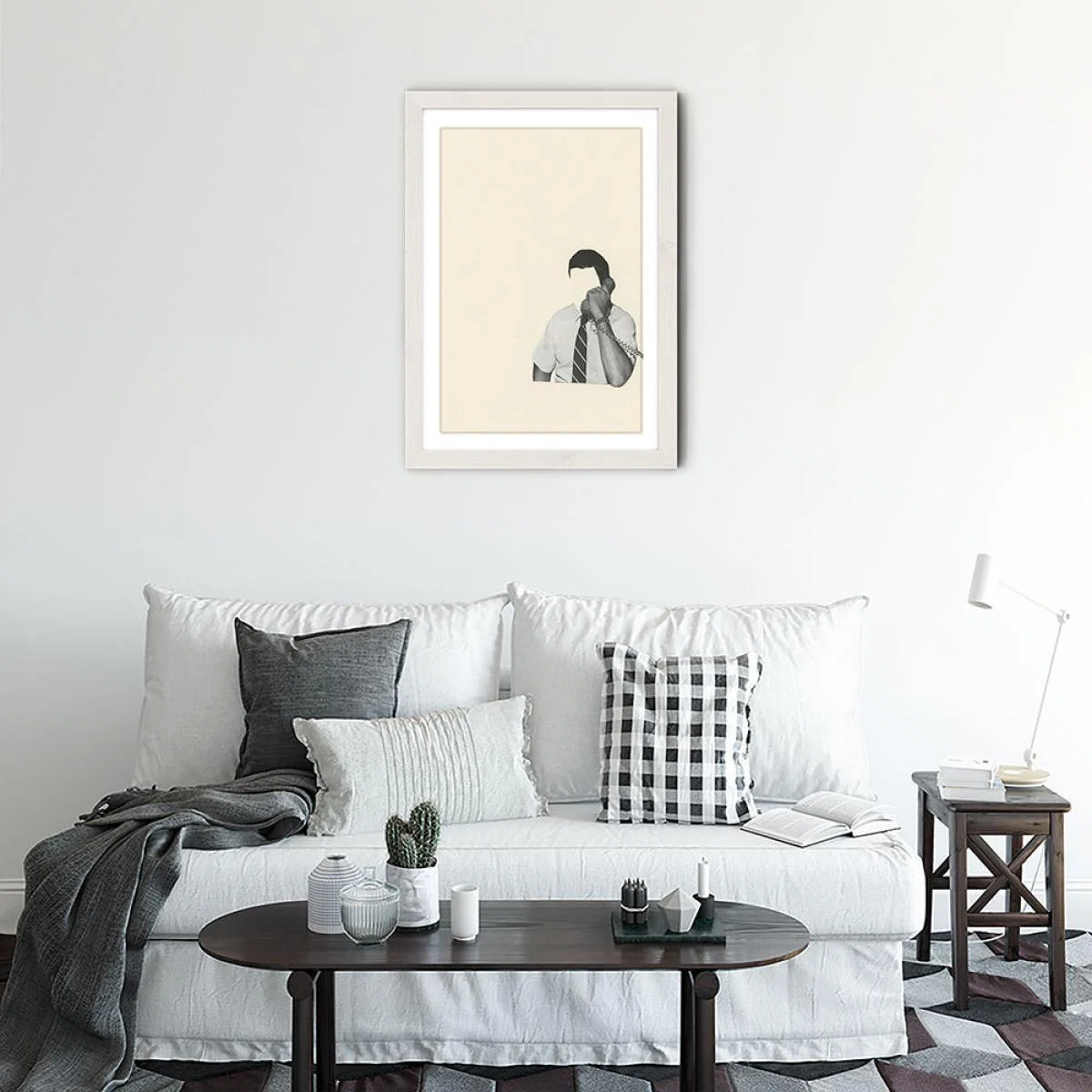 On Hold Art Print White Frame – image 2
