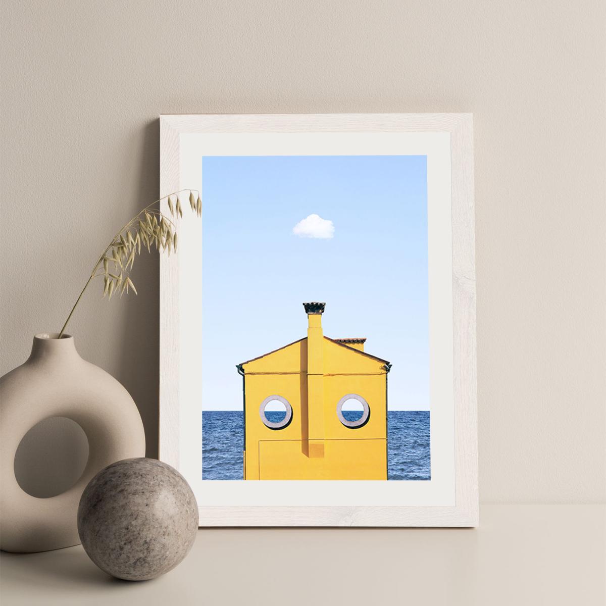 Submarine Art Print White Frame – image 2