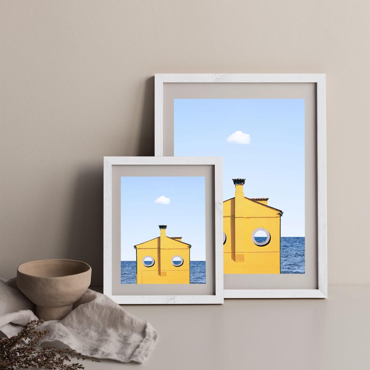 Submarine Art Print White Frame – image 11