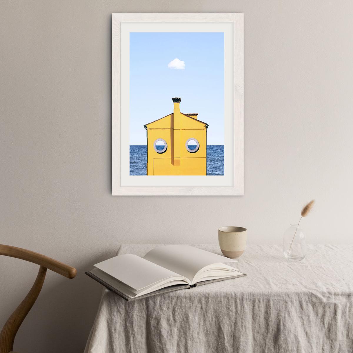 Submarine Art Print White Frame – image 3