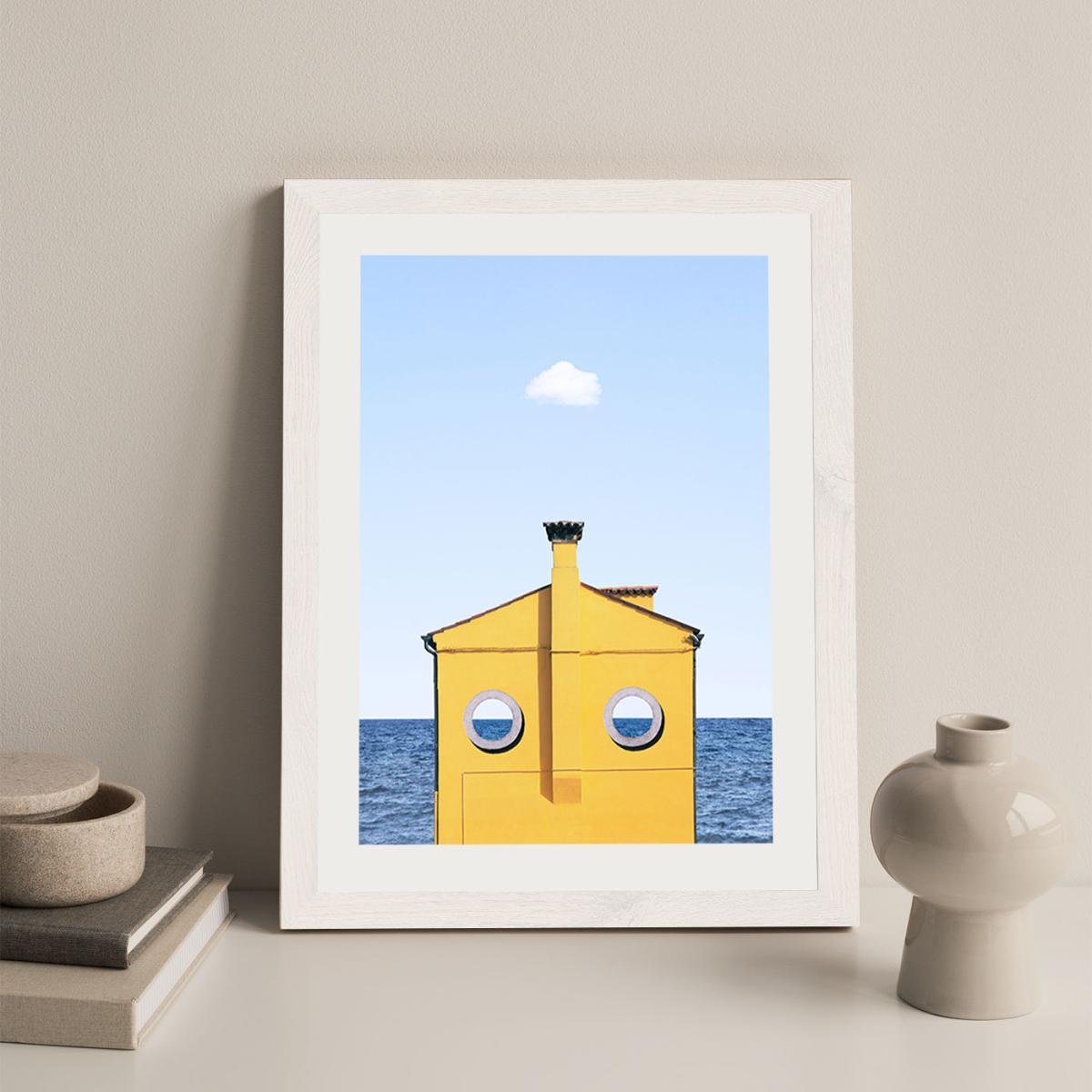 Submarine Art Print White Frame – image 4