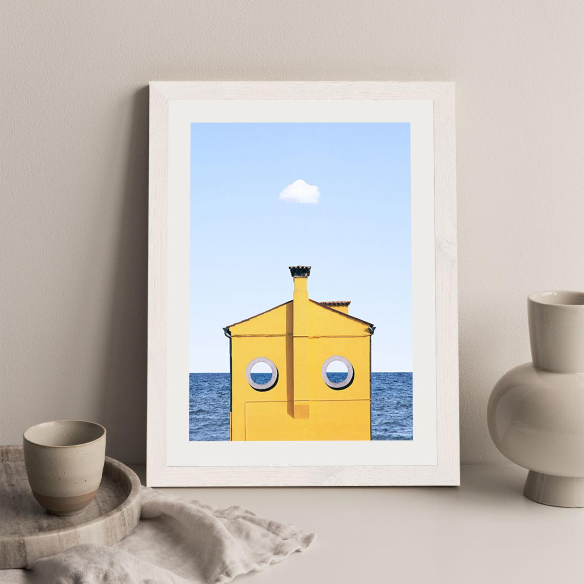 Submarine Art Print White Frame – image 5