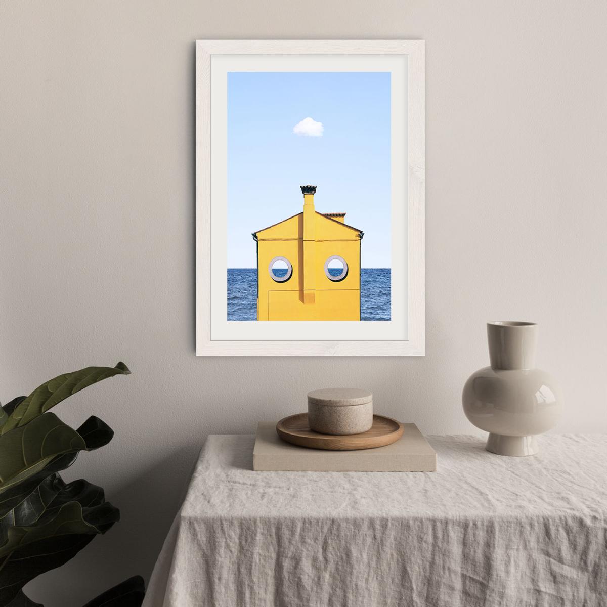 Submarine Art Print White Frame – image 6