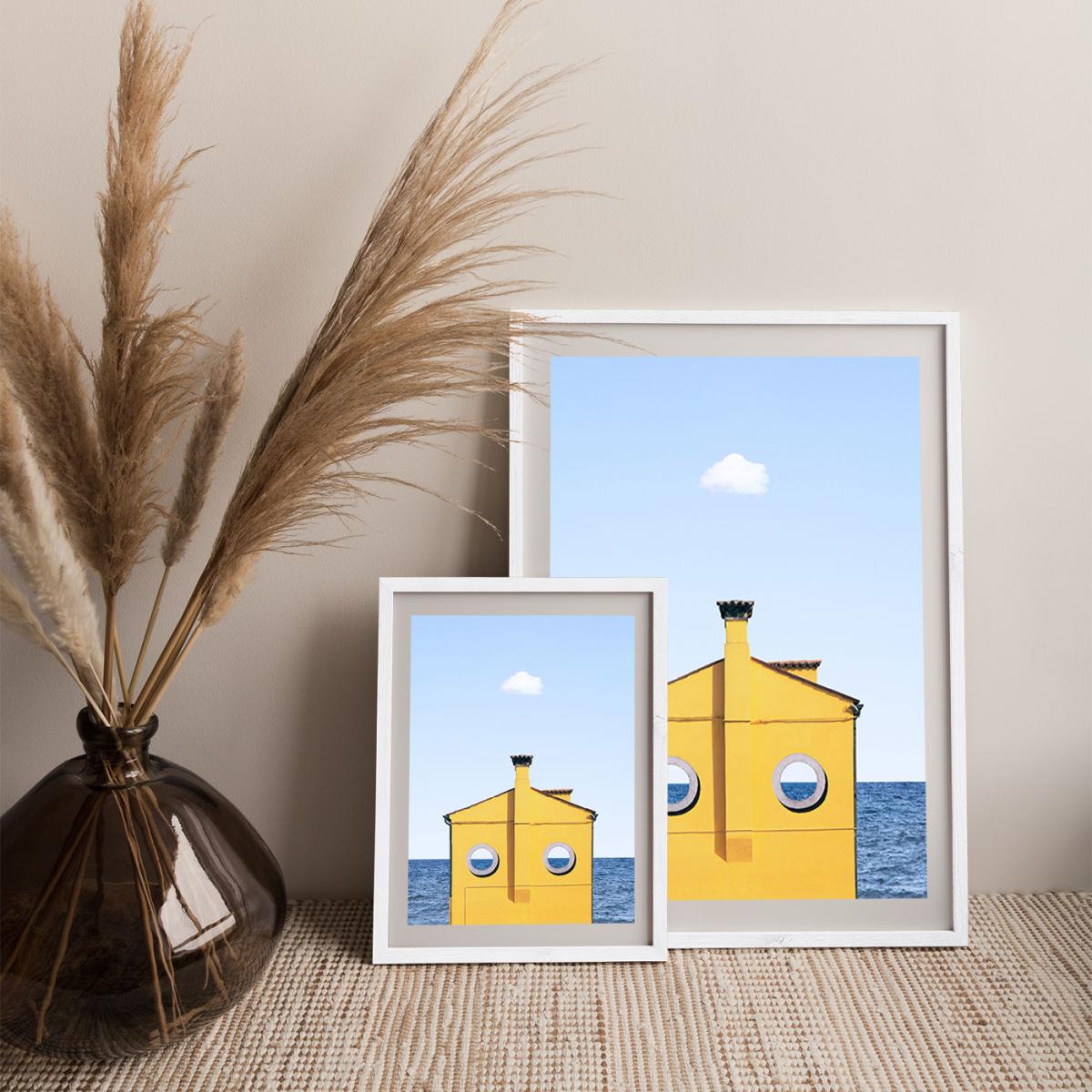 Submarine Art Print White Frame – image 7