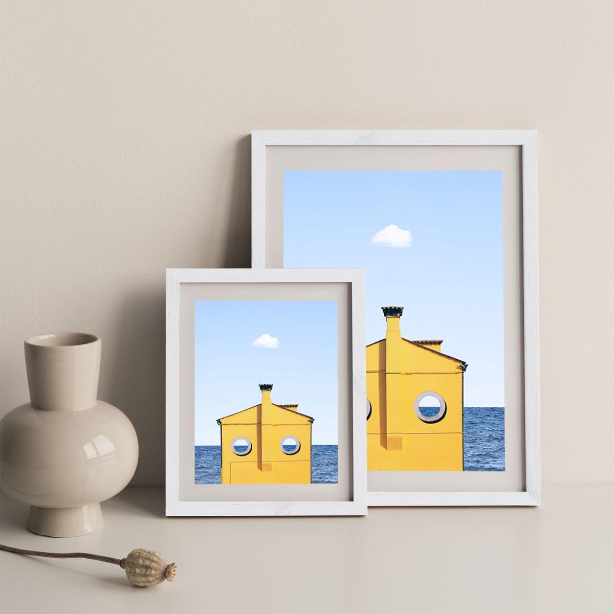 Submarine Art Print White Frame – image 9