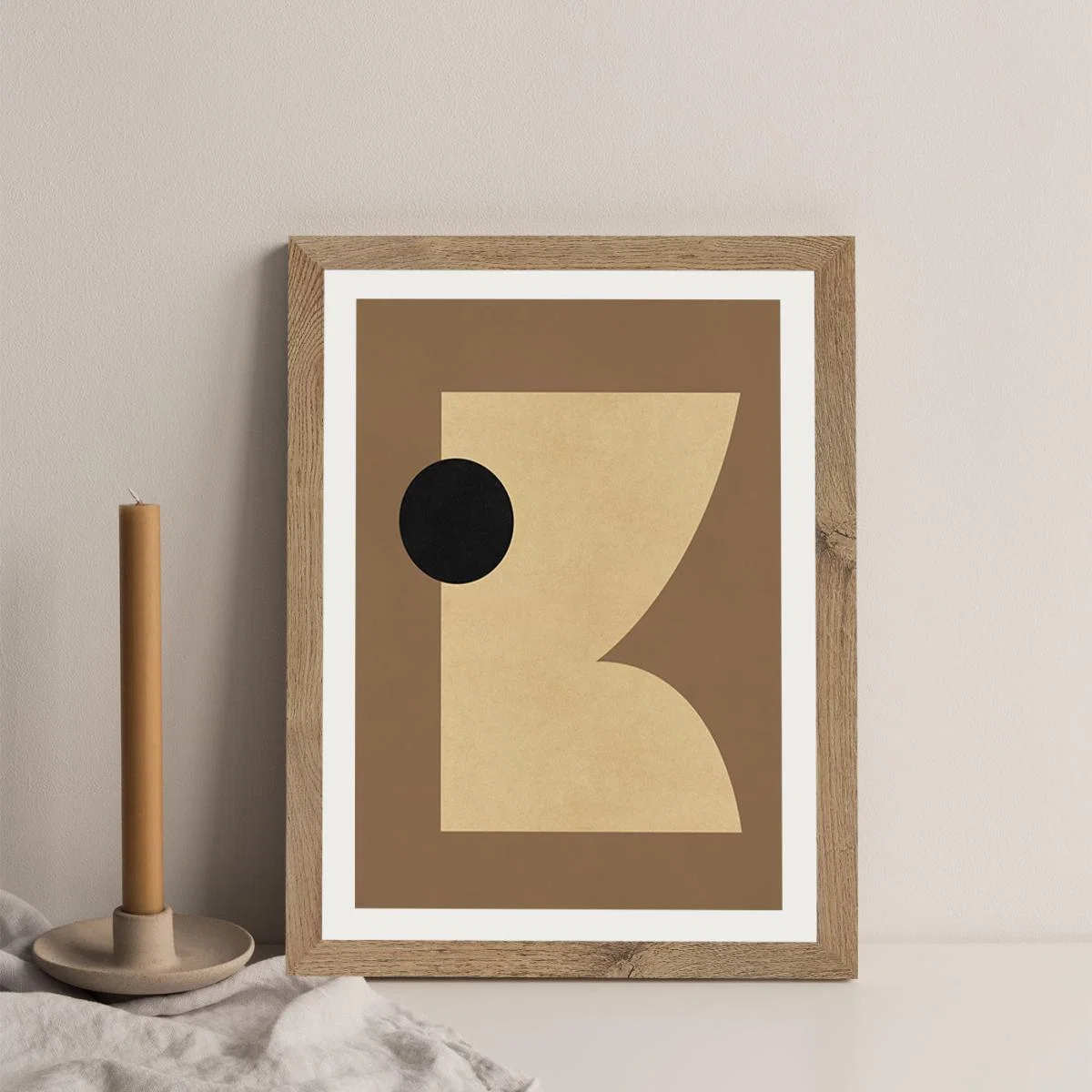 Forme Art Print Oak Frame – image 3