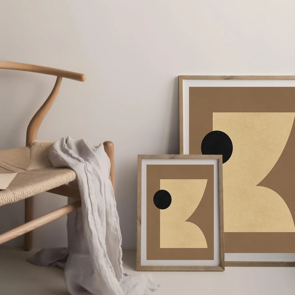 Forme Art Print Oak Frame – image 5