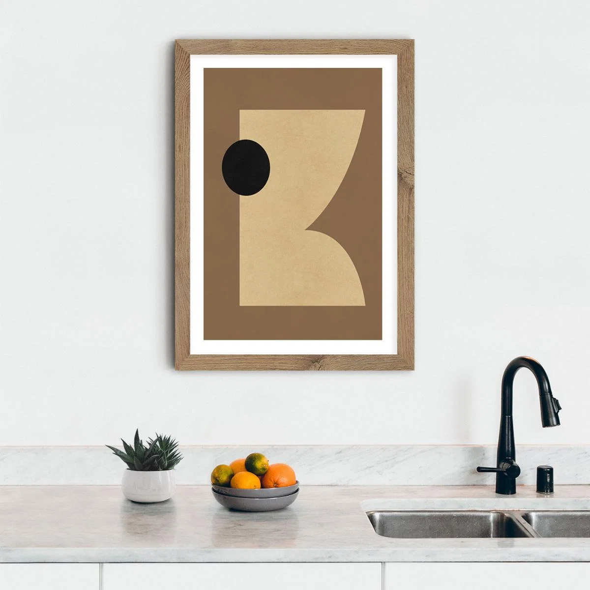 Forme Art Print Oak Frame – image 7