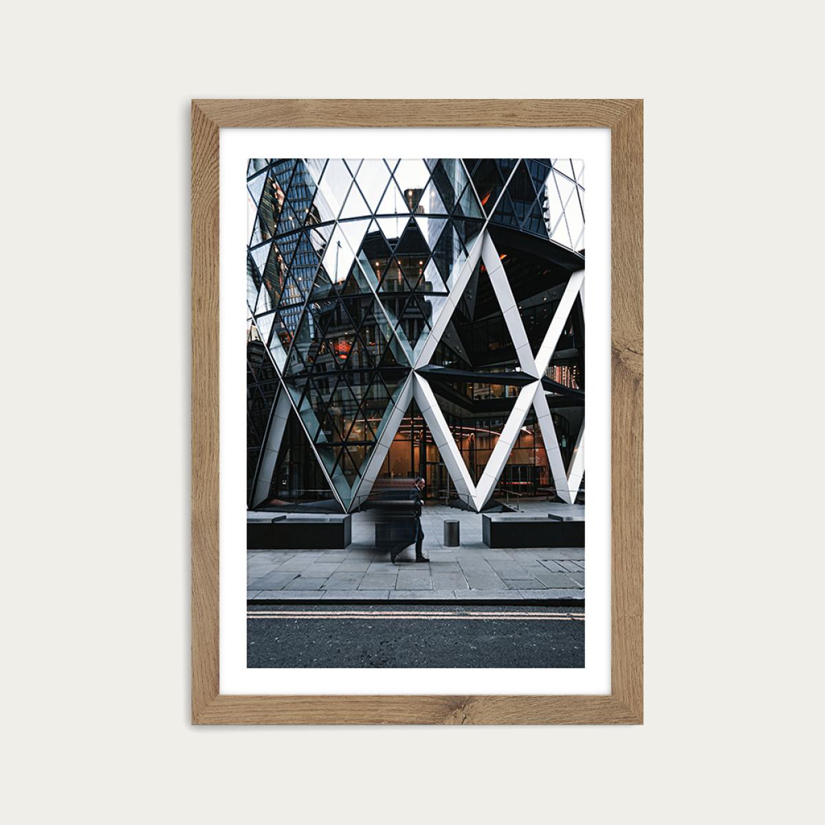 Blurr Art Print Oak Frame – image 1