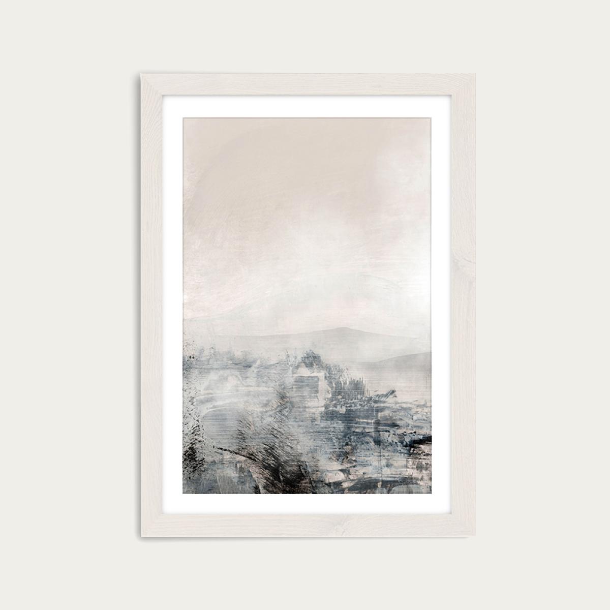 Distant Art Print White Frame