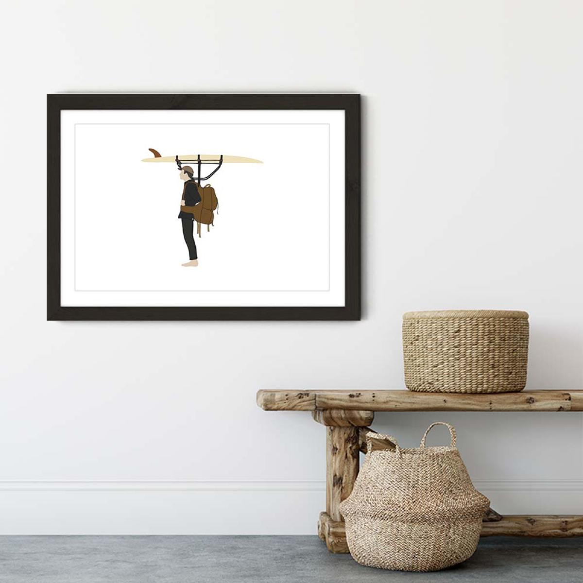 Self Sufficient Art Print Black Frame – image 2