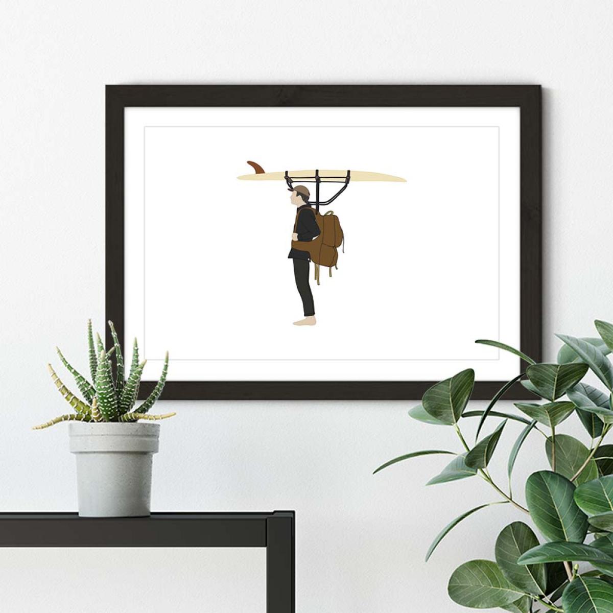 Self Sufficient Art Print Black Frame – image 3