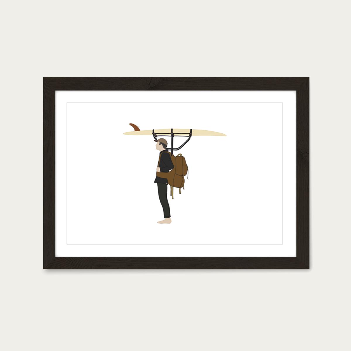 Self Sufficient Art Print Black Frame – image 1