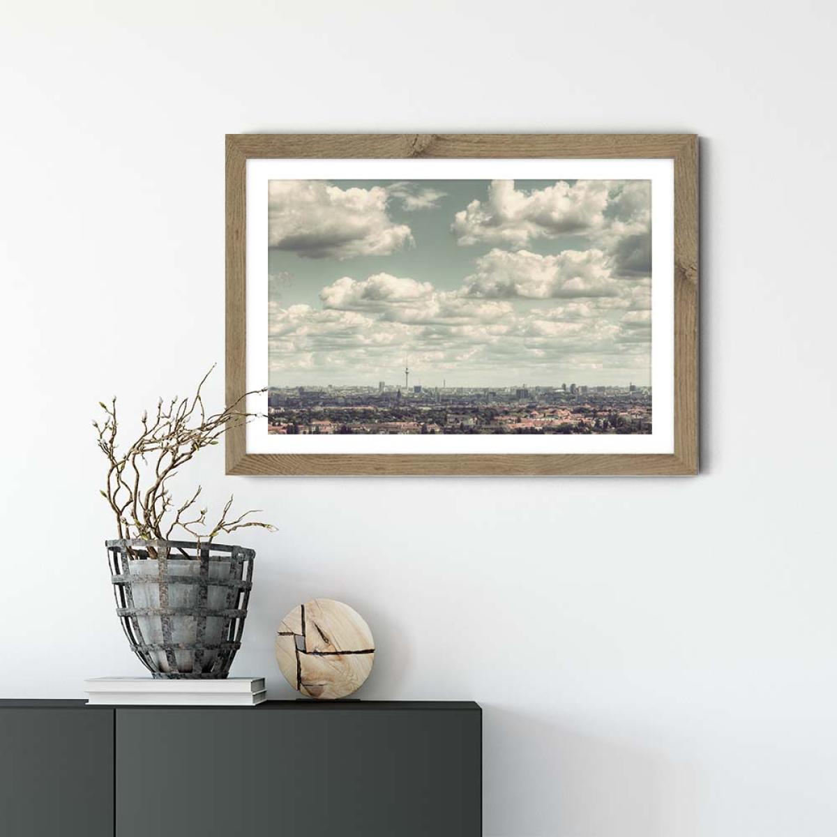 Berlin Art Print Oak Frame – image 2