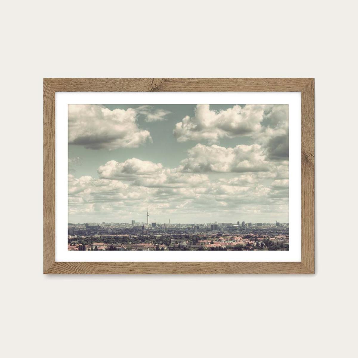 Berlin Art Print Oak Frame – image 1