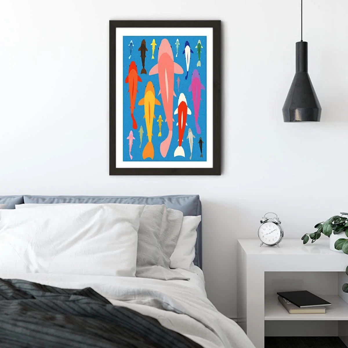 Koi Gang Art Print Black Frame – image 2