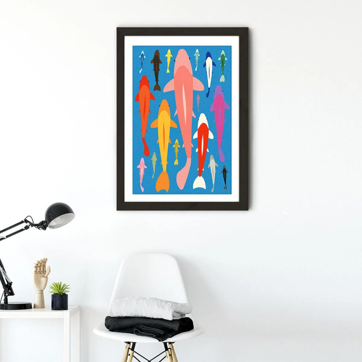Koi Gang Art Print Black Frame – image 3