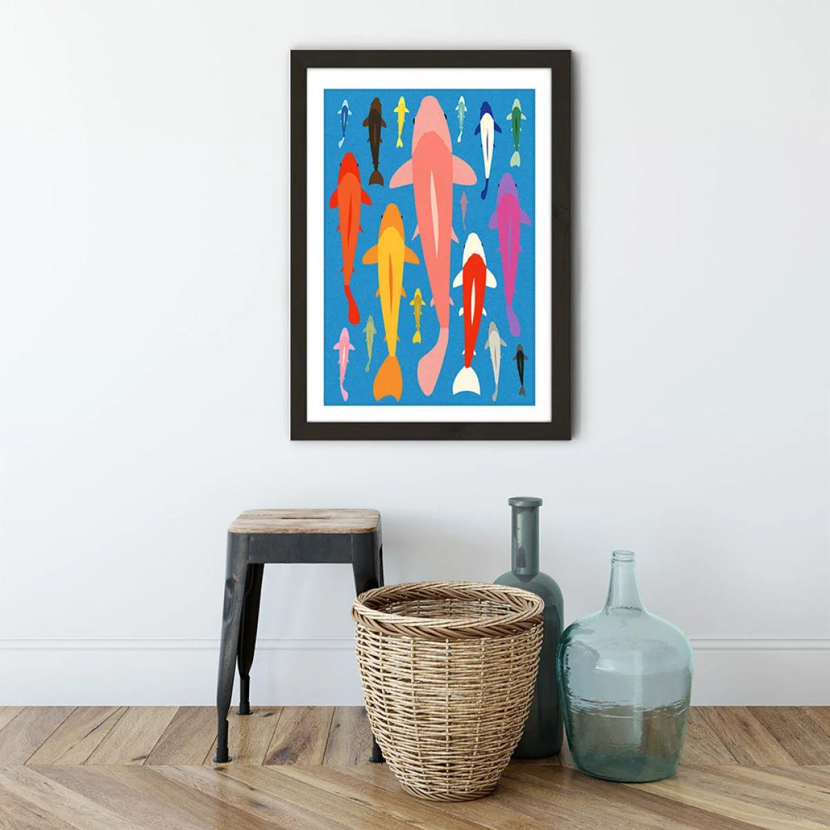 Koi Gang Art Print Black Frame – image 4