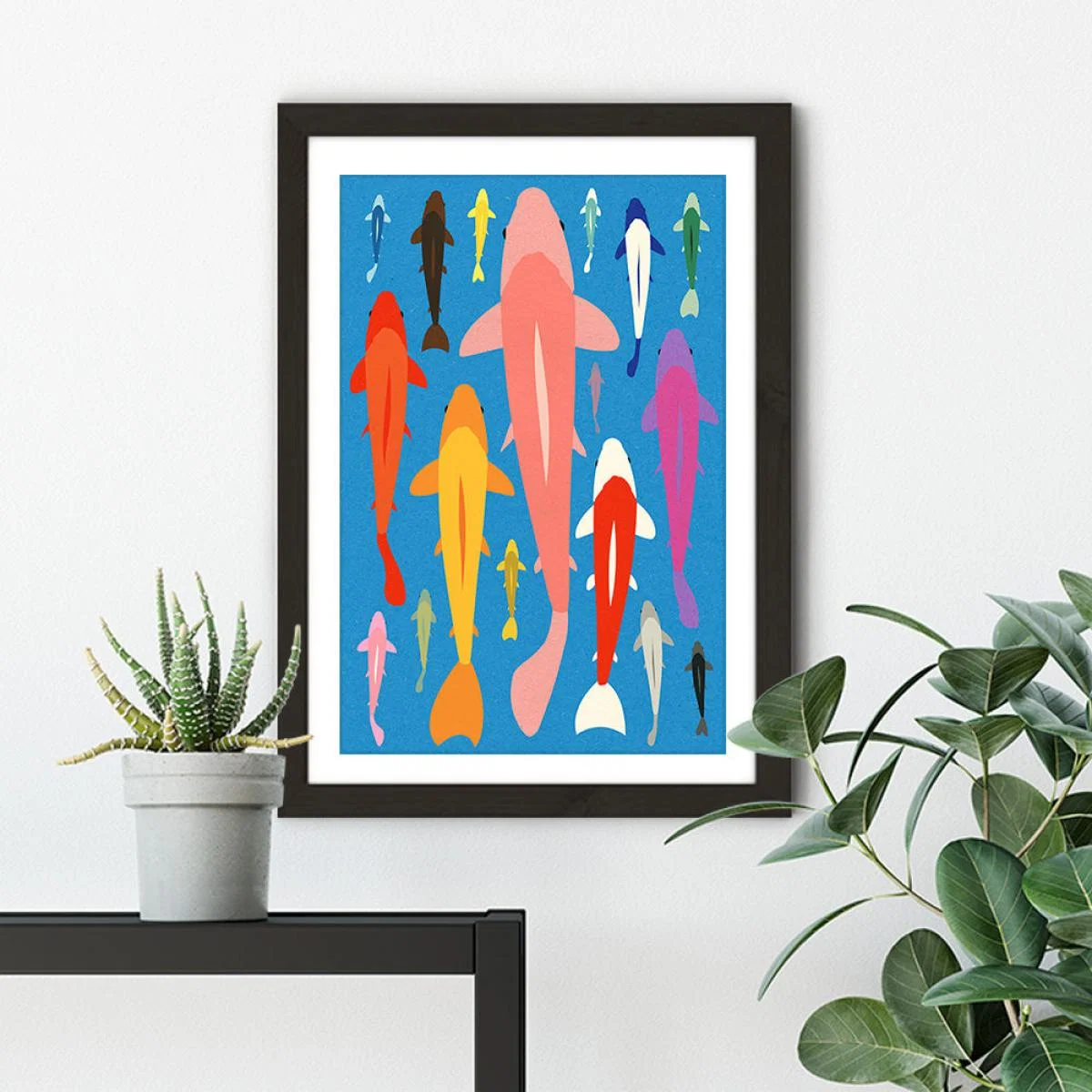 Koi Gang Art Print Black Frame – image 5