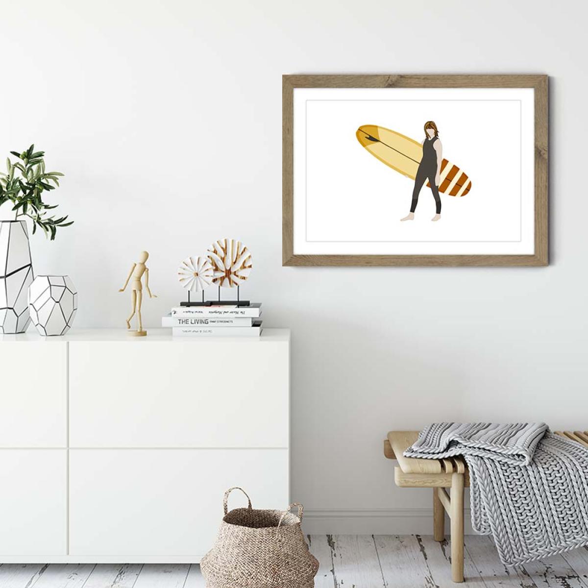Caramel Art Print Oak Frame – image 5