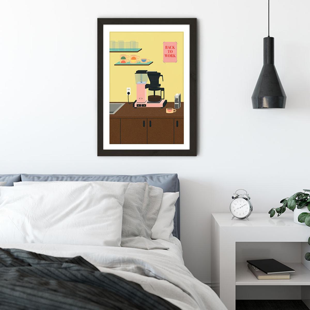 Back to Work Art Print Black Frame – image 5