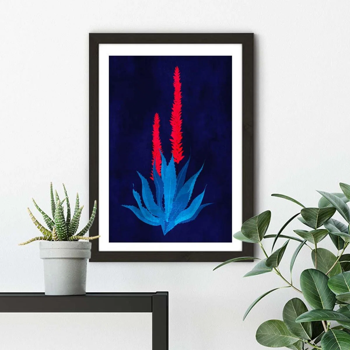 Campanula Purpurea Art Print Black Frame – image 5