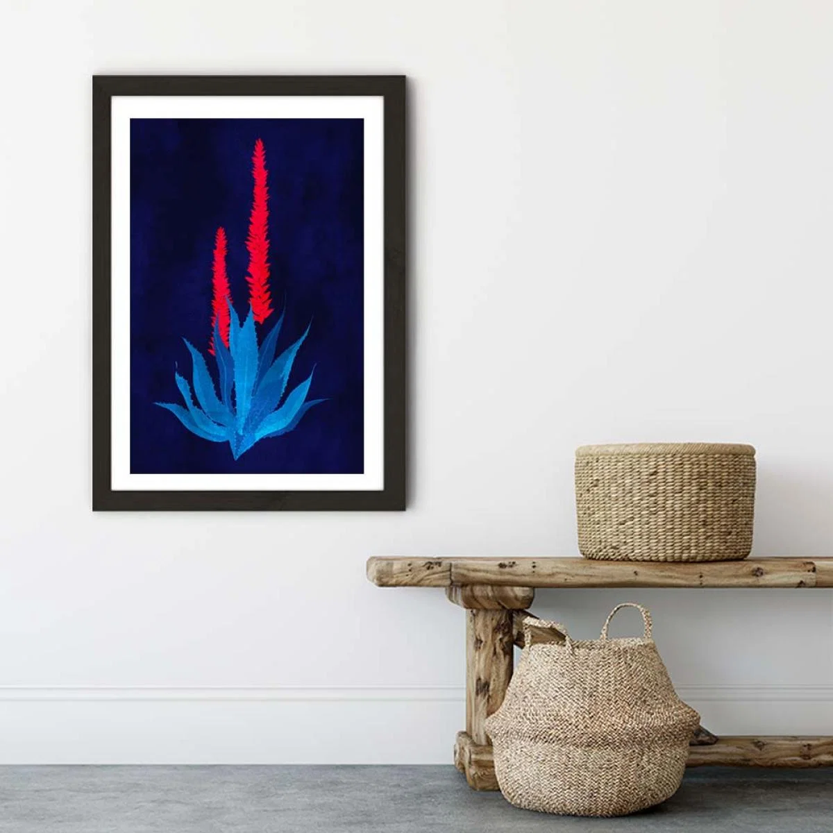 Campanula Purpurea Art Print Black Frame – image 6