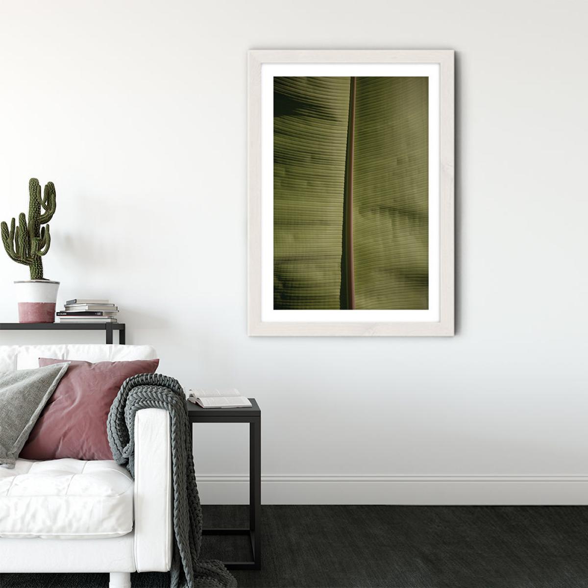 Tropical Banana Art Print White Frame – image 2